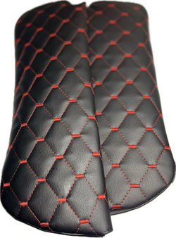 Чехлы на козырьки ВАЗ 2104, 2105, 2107 (красная нить Рубин)