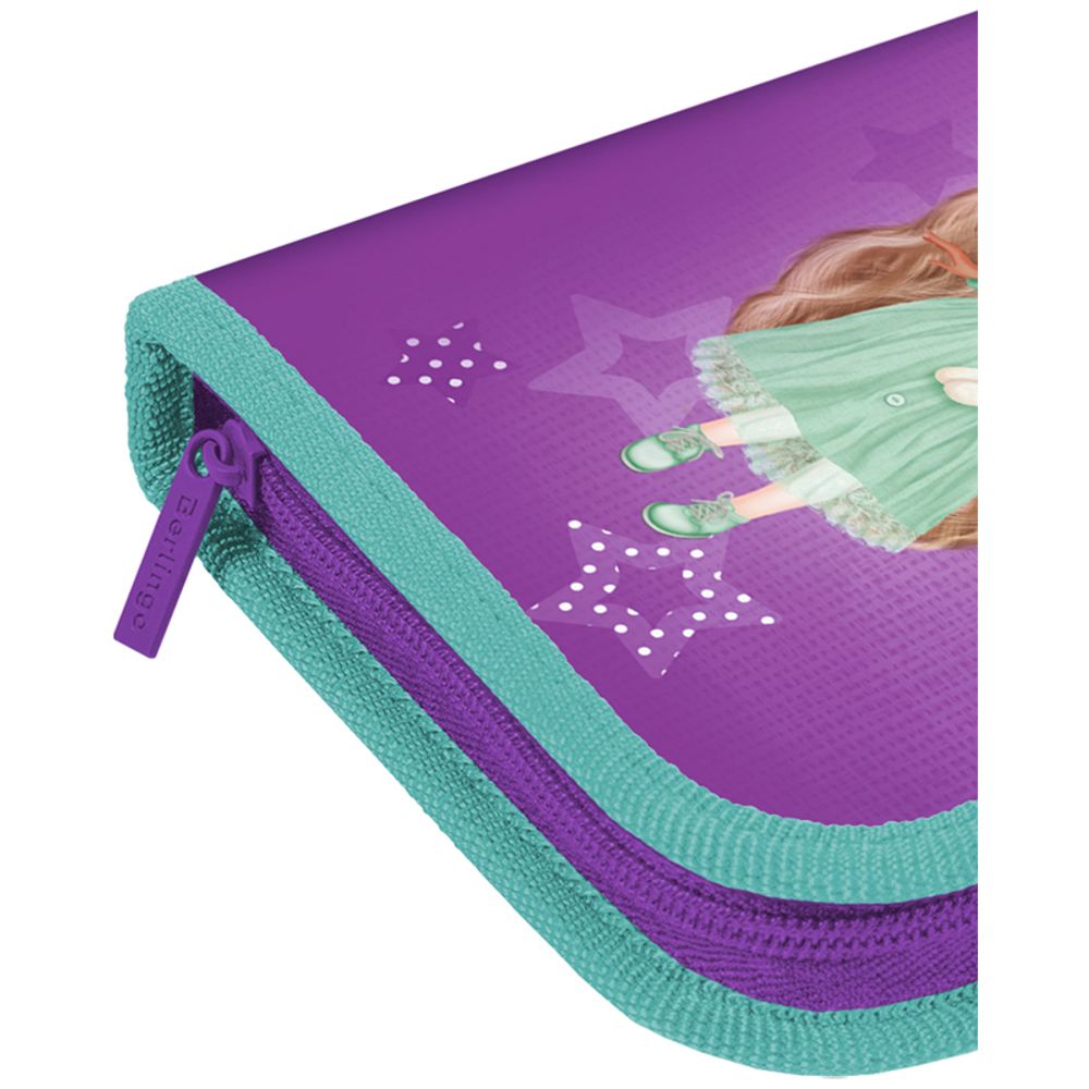 Пенал 1 отделение, 200*140*40 Berlingo "Baby-doll", дополнительная откидная секция, полиэстер