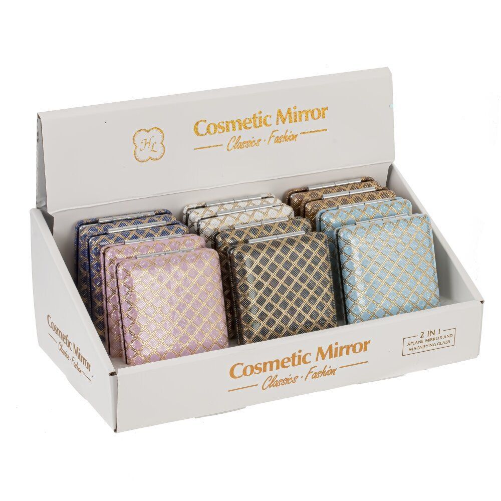 GAEM Зеркало карманное (блок 12шт), L6 W8,5 H1,5 см, 6в.