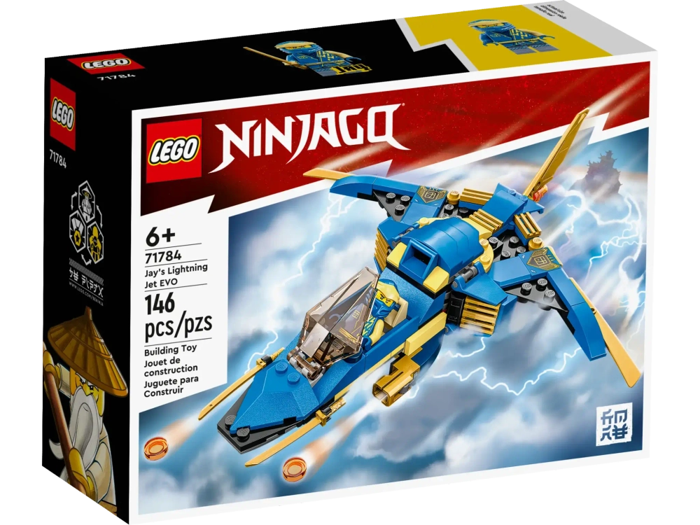 Конструктор LEGO Ninjago 71784 Самолет-молния ЭВО Джея