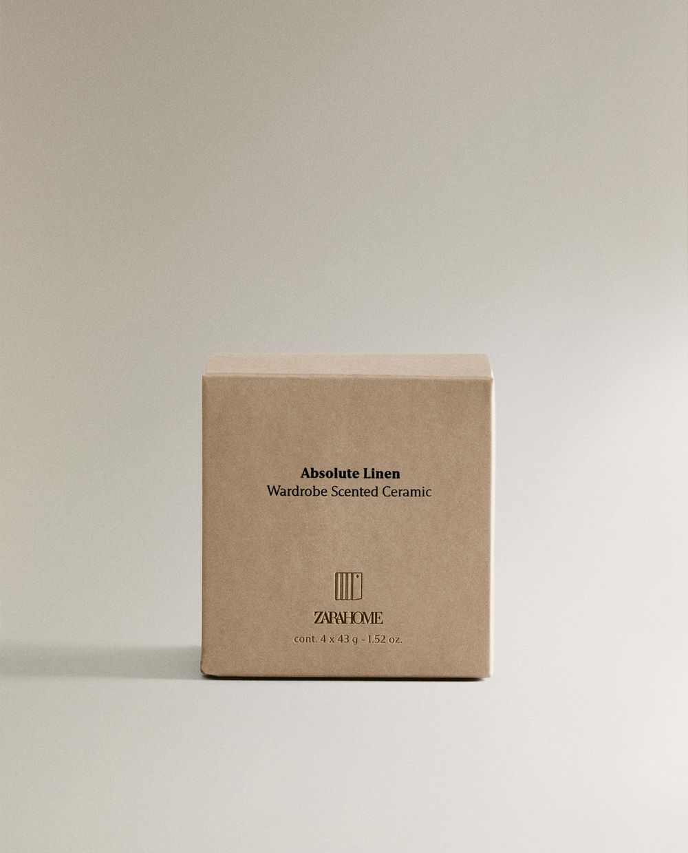Zara Home Ароматическое саше для шкафа Absolute Linen, набор 4 шт
