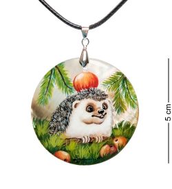 ШК-55/134-B Кулон из перламутра «Ежик»