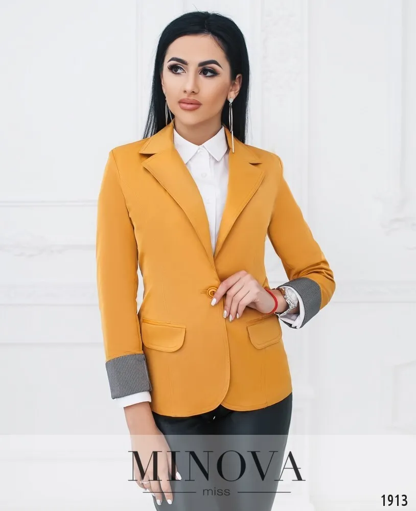 Пиджак 1001-горчица Minova