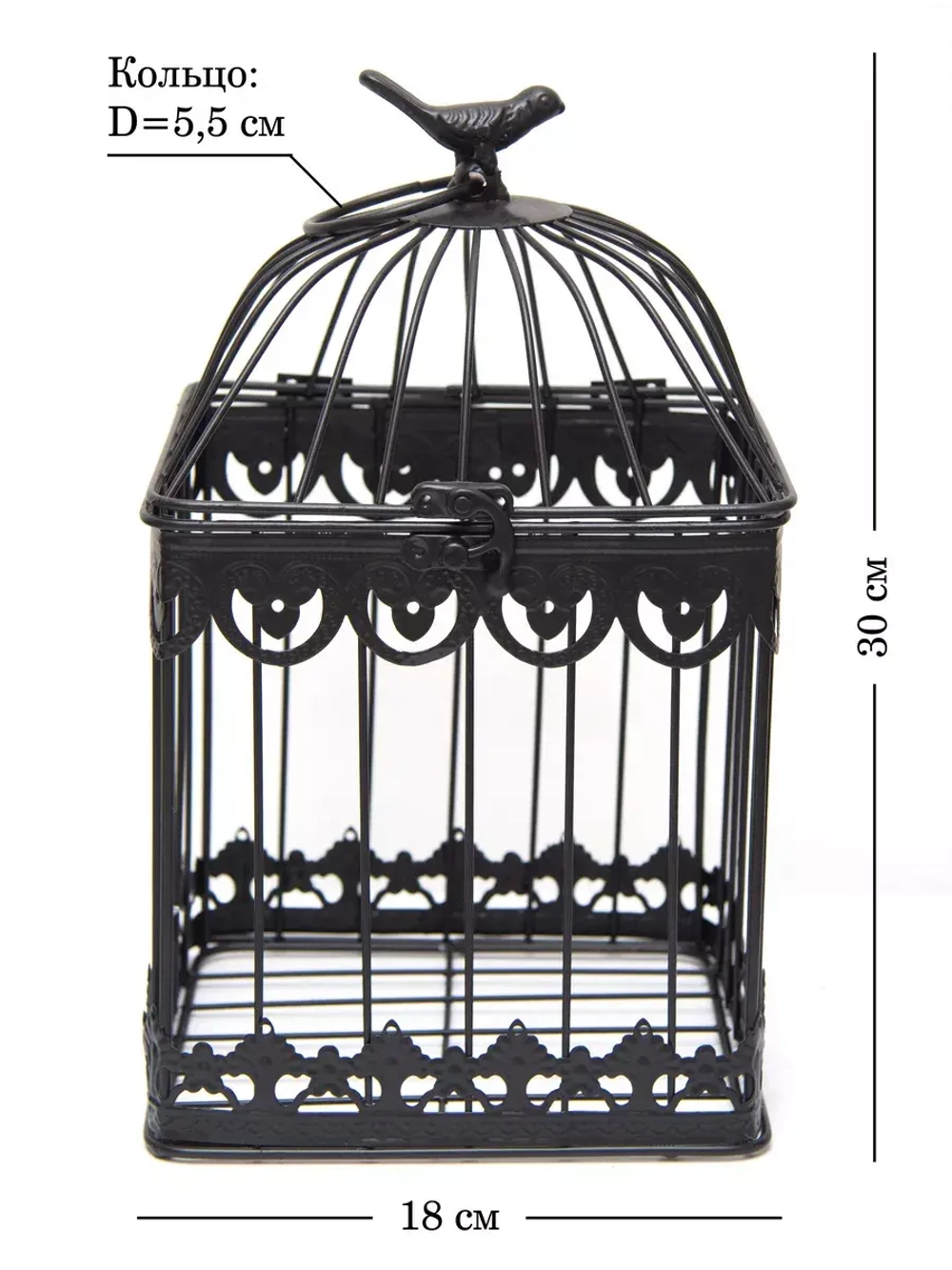 Клетка декоративная для подвешивания 30*18 см