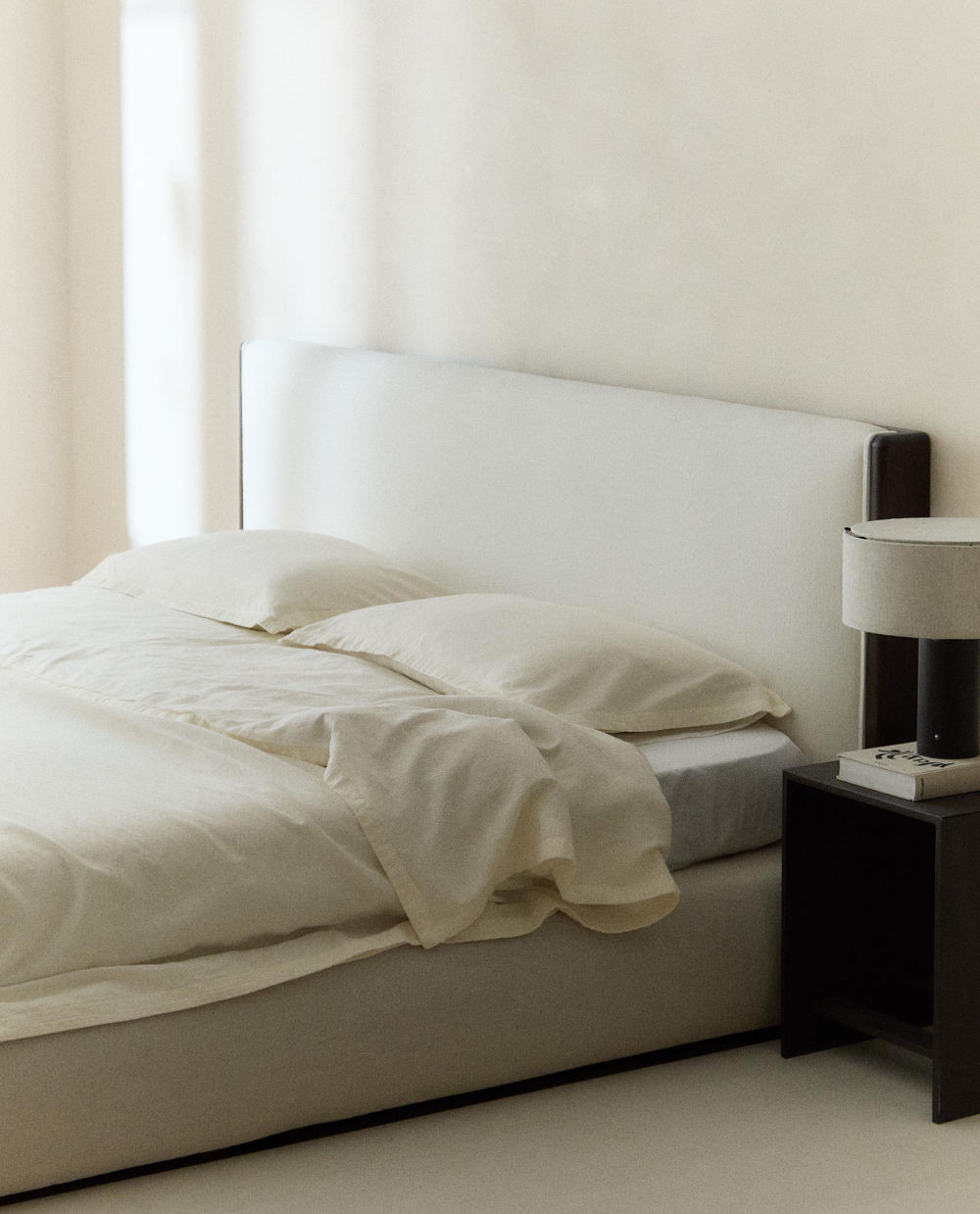 Пододеяльник Zara Home, лён 56%, хлопок 44%, однотонный, 6183/088