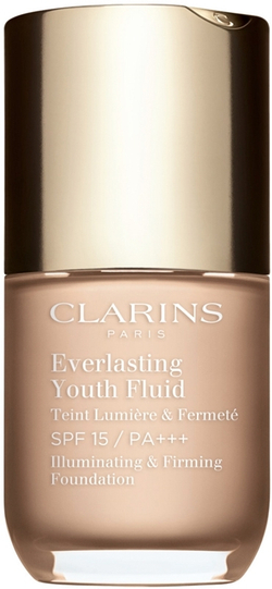 Clarins Everlasting Youth Fluid Foundation - Осветляющий тональный крем SPF 15, 30 ml