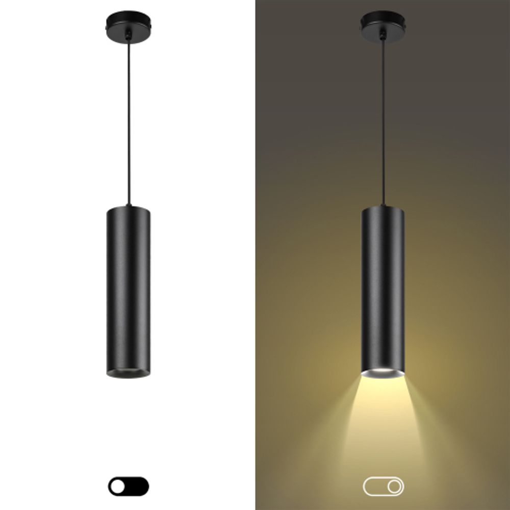 Светильник подвесной ЭРА PL1 GU10 BK 300 под лампу MR16 GU10 черный | Подвесные светильники