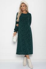 Платье Осенний разговор (темно-зеленое) П11168 LT Collection (Акция)