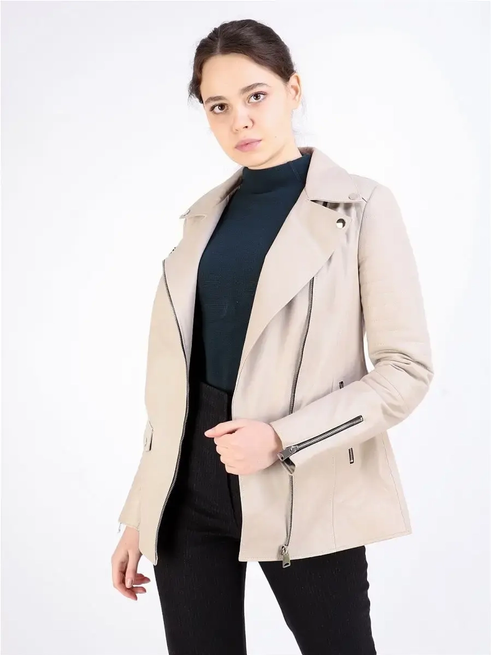 Женская кожаная куртка/натуральная кожа/косуха/Турция