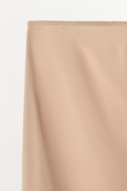 ZARA МИНИ-ЮБКА-ЧЕХОЛ, ТЕЛЕСНО-РОЗОВЫЙ