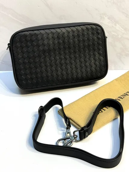 Клатч мужской Bottega Veneta Intrecciato черный