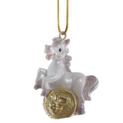 GAEM Фигурка декоративная подвесная "Лошадка", L3 W1,5 H4 см, 6в.