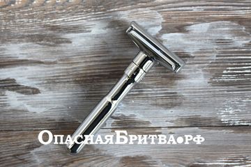 Т-образная бритва (станок) для бритья MERKUR FUTUR хромированный, с регулировкой угла наклона лезвия
