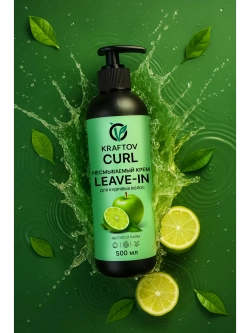 Несмываемым крем Leave-in для кудрявых волос яблоко и лайм