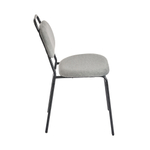 Стул MOLLY разборный черный каркас серое сиденье