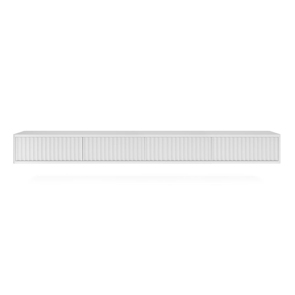 Подвесная тумба под телевизор ROYAL 5026 эко (Белый)