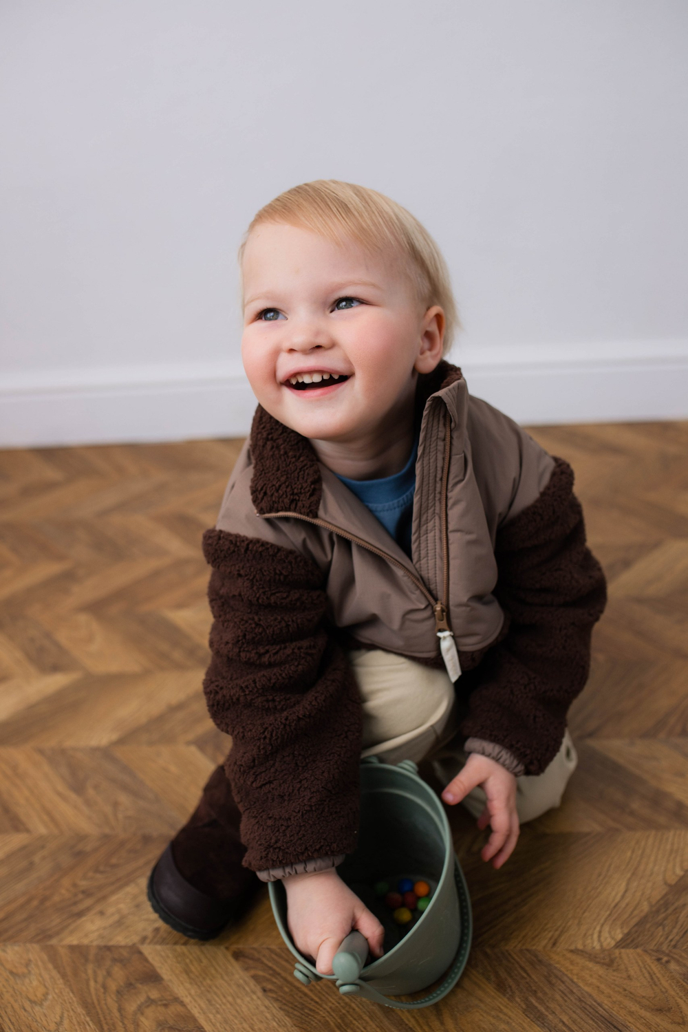 Куртка демисезонная из шерпы (шоколад)