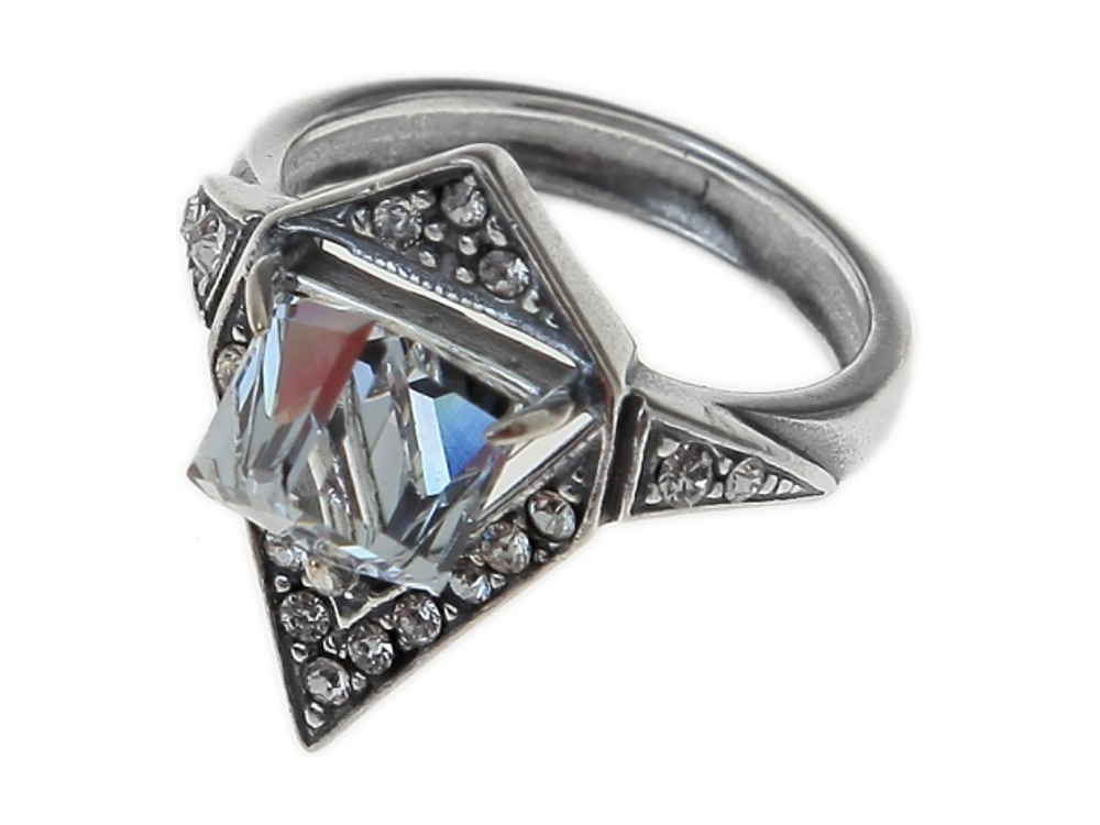 "Сатурн" кольцо в серебряном покрытии из коллекции "Леди" от Jenavi