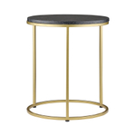 Набор из 2-х кофейных столиков hans, D40 см и D50 см, черный мрамор