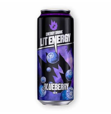 Энергетический напиток Lit Energy BLUEBERRY ЧЕРНИКА 450 мл