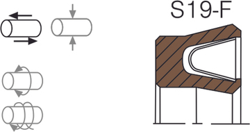 Уплотнение штока AS19-F 110x120x8 Aksios
