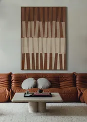 Постер Gana 140х100 см, бежевый, красный