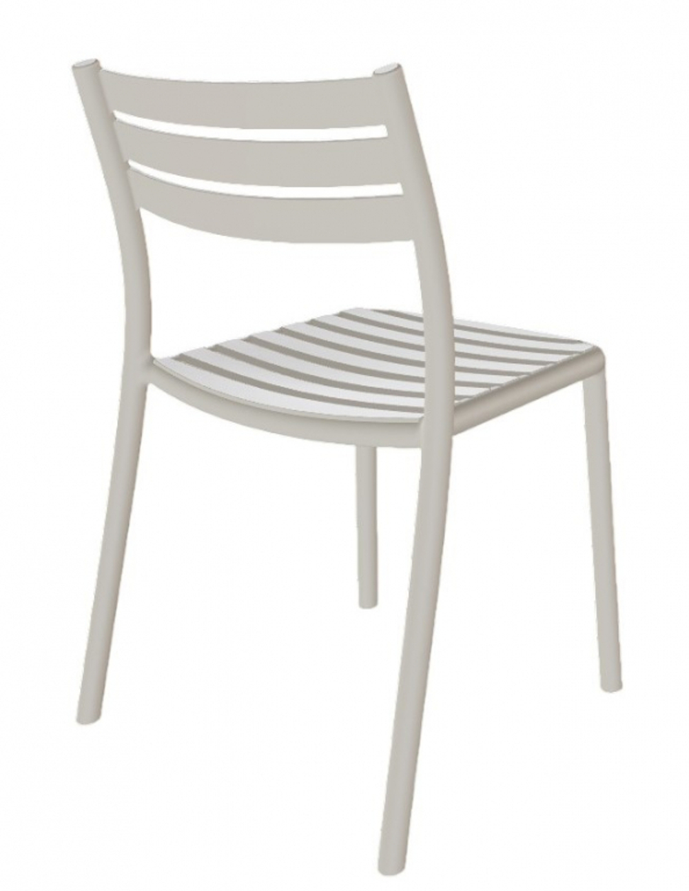 Стул пластиковый Papatya Hisar-S, светло-серый