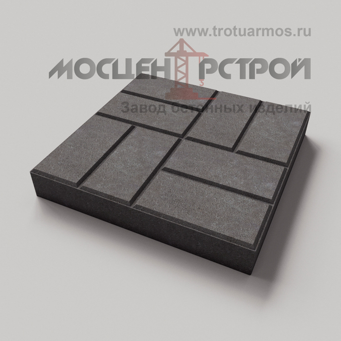 Тротуарная плитка 8 кирпичей 500х500х70