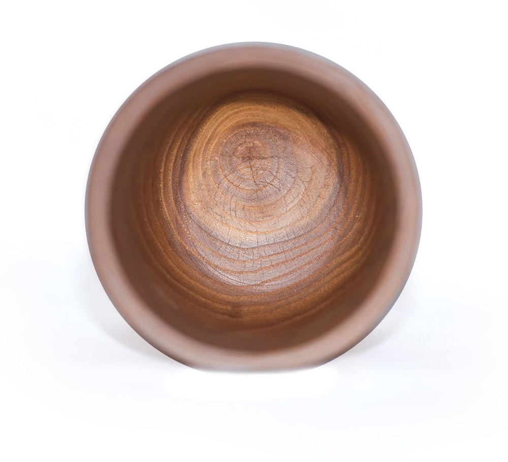 Деревянный стакан из древесины вяза для напитков. C9