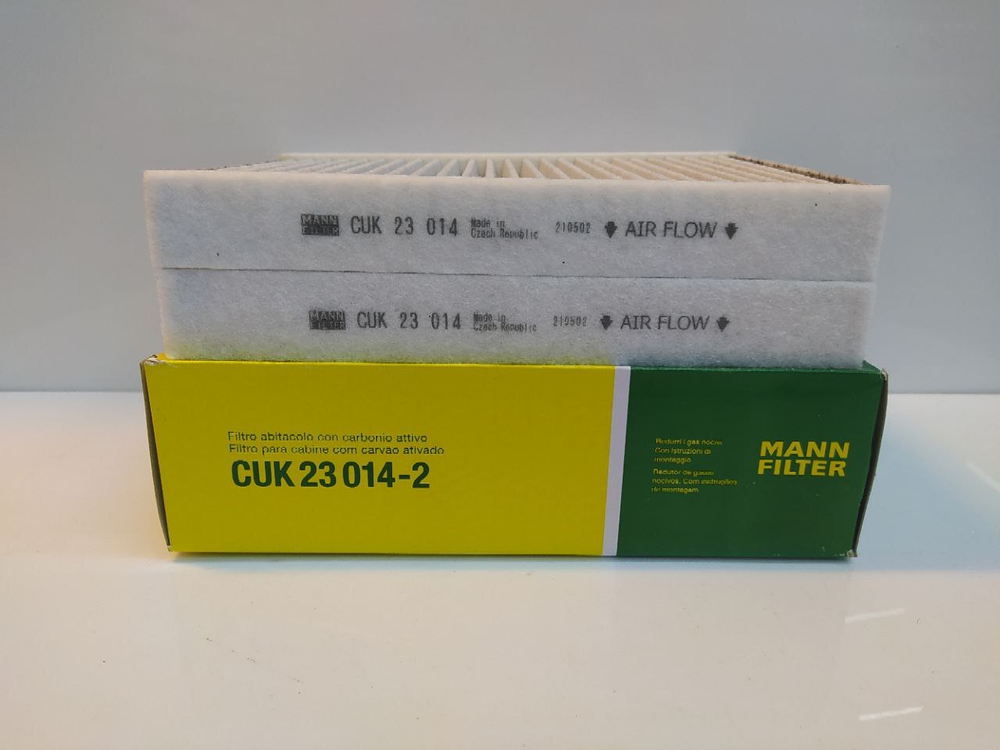 Фильтр салонный угольный MANN CUK230142 для BMW (к-т 2шт)