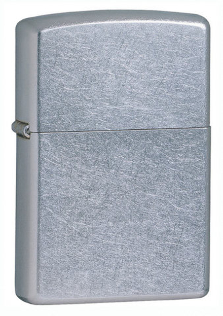 Зажигалка Zippo с покрытием Street Chrome, латунь/сталь, серебристая, матовая, 36x12x56 мм