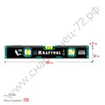 KRAFTOOL 300 мм, усиленный профиль, с зеркальным глазком, магнитный уровень (34784)