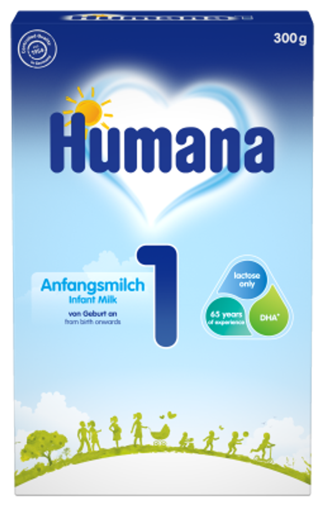 Начальная молочная смесь Humana  1 с 0 до 6 месяцев 300г