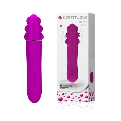 Вибромассажер-ротатор с рельефной массирующей головкой (Цвет: лиловый)