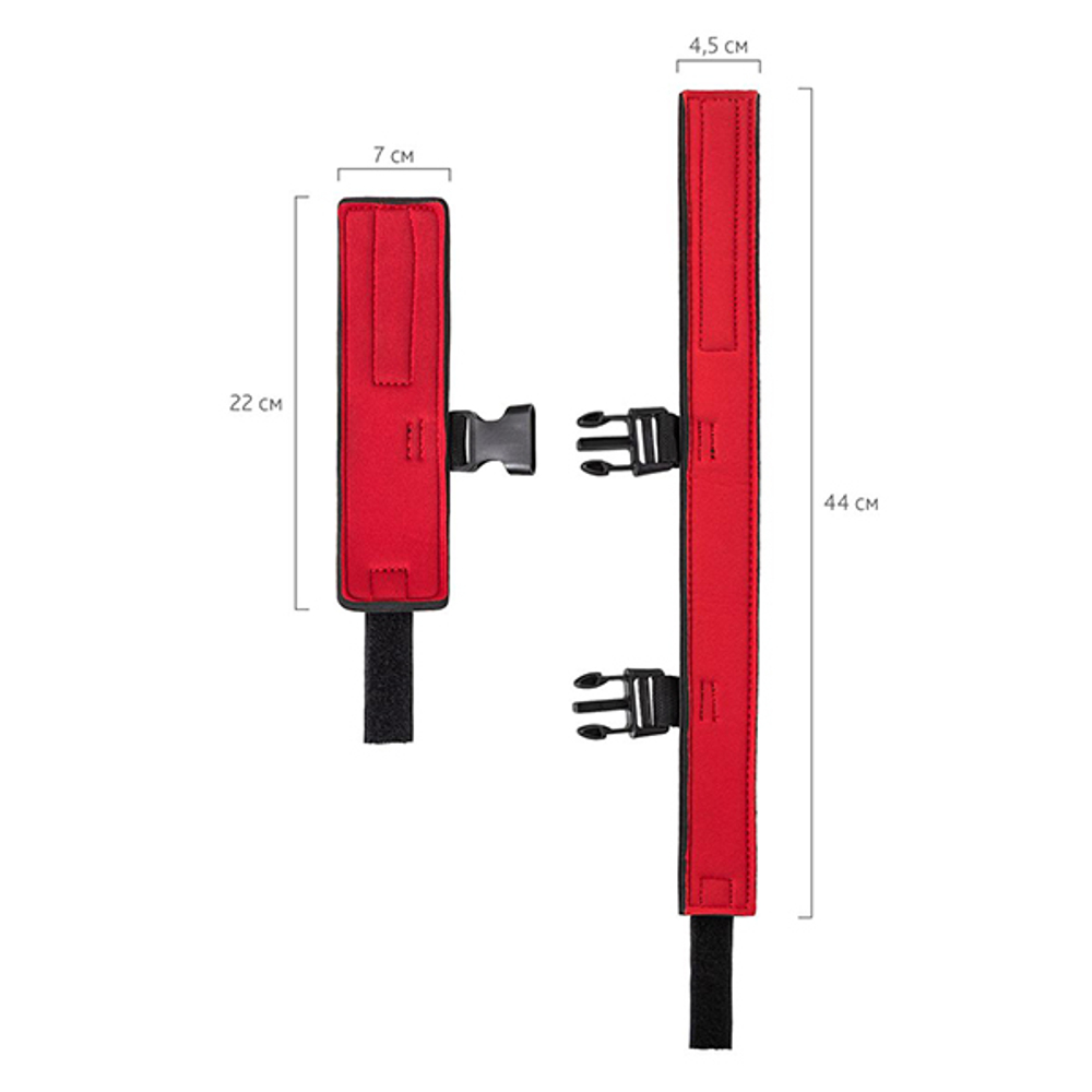 Черный ошейник с наручниками на липучках ToyFa Theatre 704027