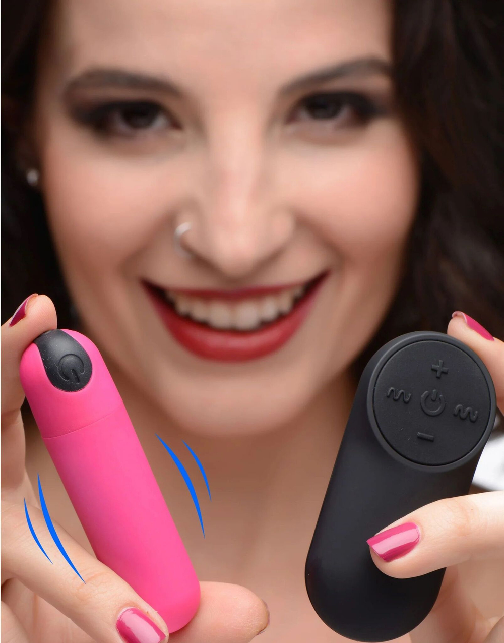 Розовая вибропуля с пультом ДУ 21X Vibrating Bullet with Remote Control (Цвет: розовый)