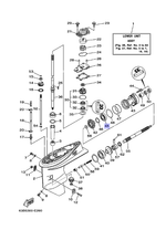 Подшипник шестерни Yamaha 40лс (оригинальный арт. 93306001U100)