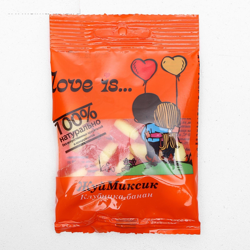 Мармелад Love Is ЖуйМиксик клубника-банан, 20 г