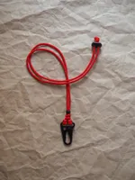 Брелок Ack Items Черный Матовый Шея Красный