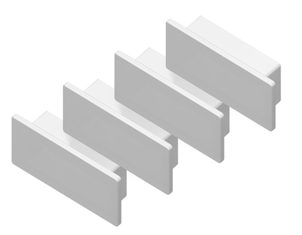 Ambrella Заглушка для накладного алюминиевого профиля GP2001 (комплект 4шт) Alum Profile GP8400