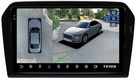 Магнитола для Jetta VA3 2019+ - Teyes CC3-2K-360 на Android 10, 2K QLED, 6Гб+128Гб, CarPlay, 4G SIM-слот, 4 камеры в комплекте
