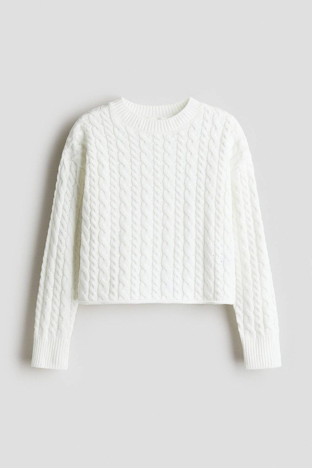 H&M Вязаный свитер, белый