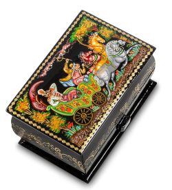 ШК-85/ 7 Шкатулка «Что ты жадно глядишь на дорогу...» С.М.