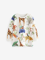 Лонгслив для мальчика Next 642-776, 3 шт., Мятный, Молочный, Горчичный