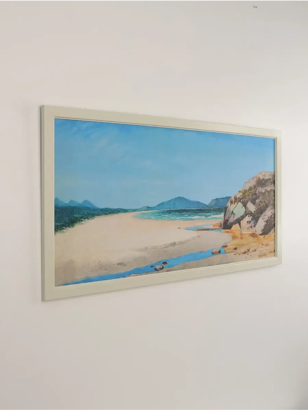 Картина на натуральном холсте настенная интерьерная 33*63 см