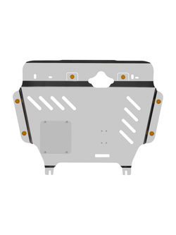 Защита картера (с креп.) для TOYOTA Prius Alpha (2011-2014) 1.8 гибрид AT FWD правый руль (алюминий, 3 мм)  NLZ.48.50.030A