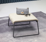 Пуф с обивкой Scab Design Lisa Lounge Pouf, антрацит, слоновая кость