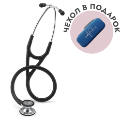 Стетоскоп Littmann Cardiology IV, черный, зеркальная акустическая головка (6177)