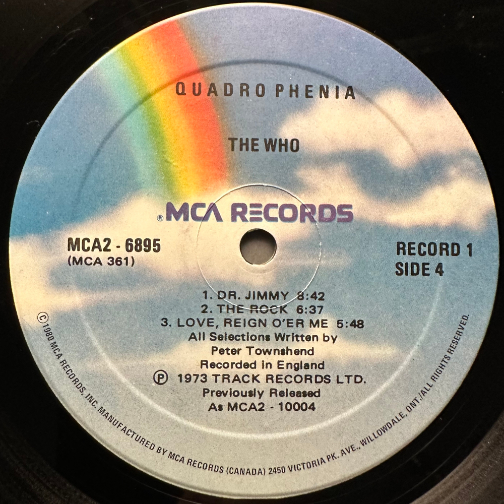 The Who - Quadrophenia 2LP (Канада 1980г.)