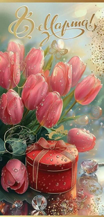 Открытка "8 Марта!" 8100873 (Праздник)